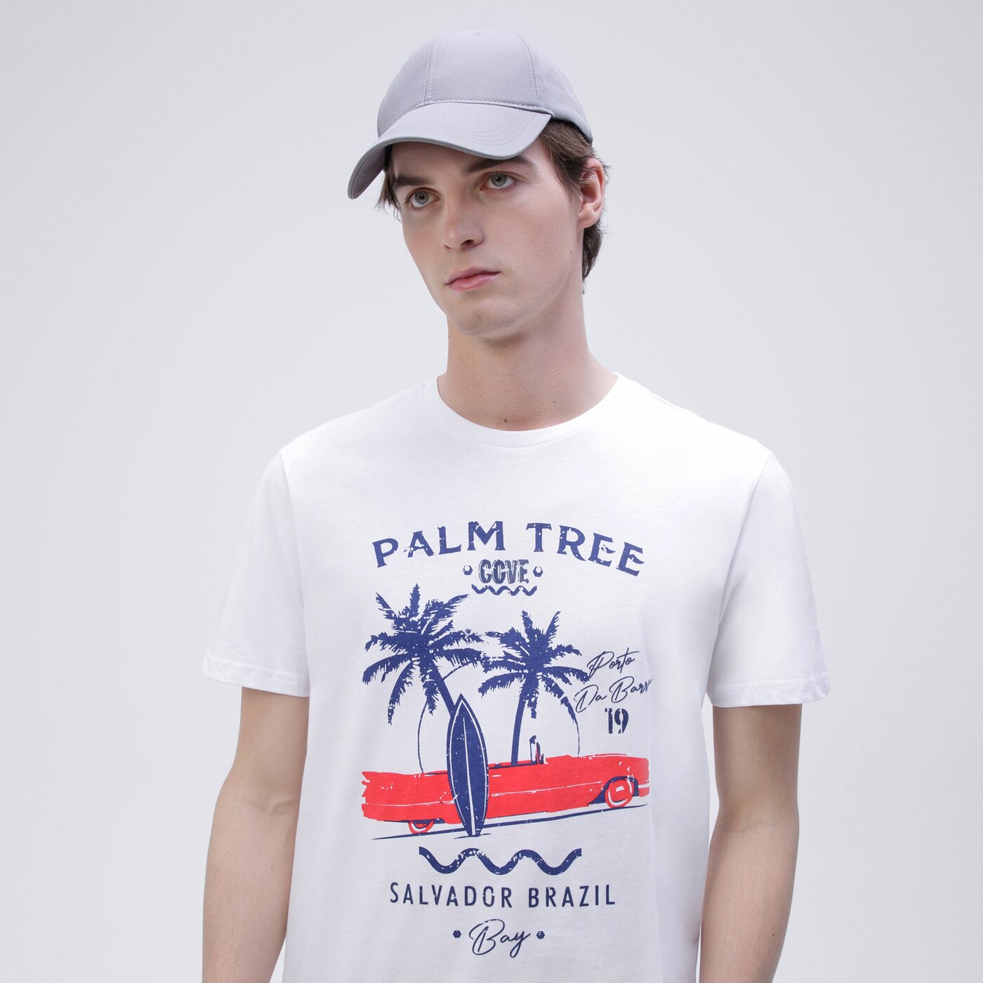 Koszulka męska UP8 T-SHIRT CORLISS up123tsm31001 kolor biały