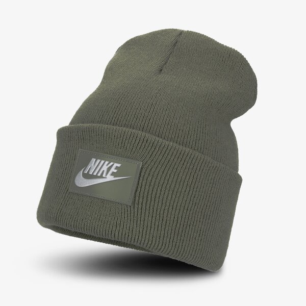 Czapka zimowa damska NIKE CZAPKA ZIMOWA U NSW CUFFED BEANIE FUT FLASH da2021-380 kolor khaki