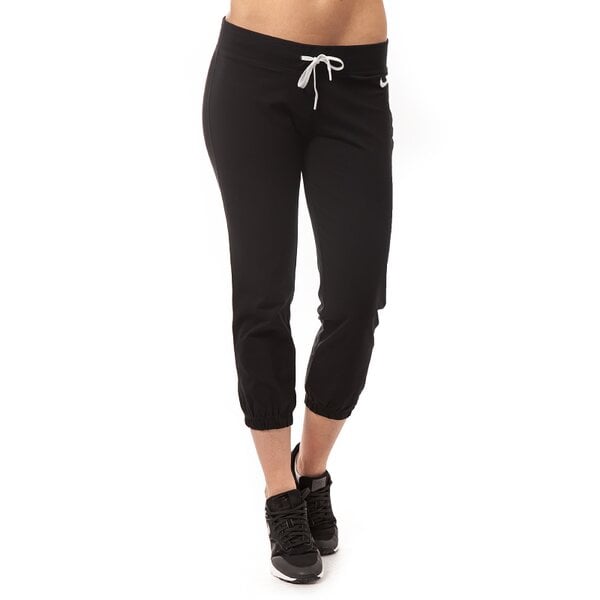 Spodnie dresowe damskie NIKE SPODNIE JERSEY CAPRI 614922010 kolor czarny