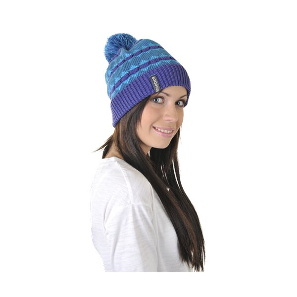 Czapka zimowa damska REEBOK CZAPKA Z OTM BEANIE TEAM PURPLE w36731 kolor fioletowy