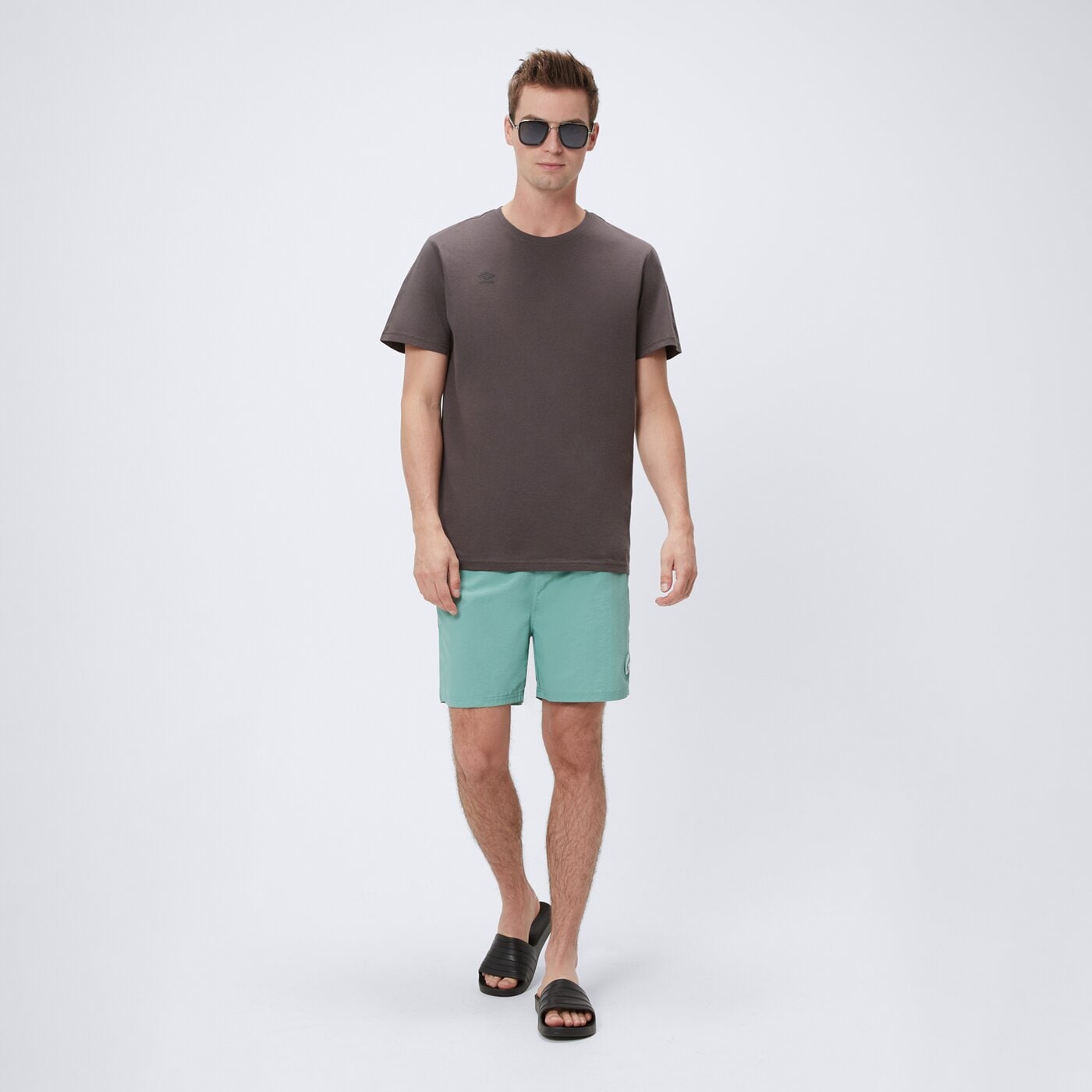 Kąpielówki męskie UMBRO SZORTY ESS SWIM ul125kom01003 kolor zielony