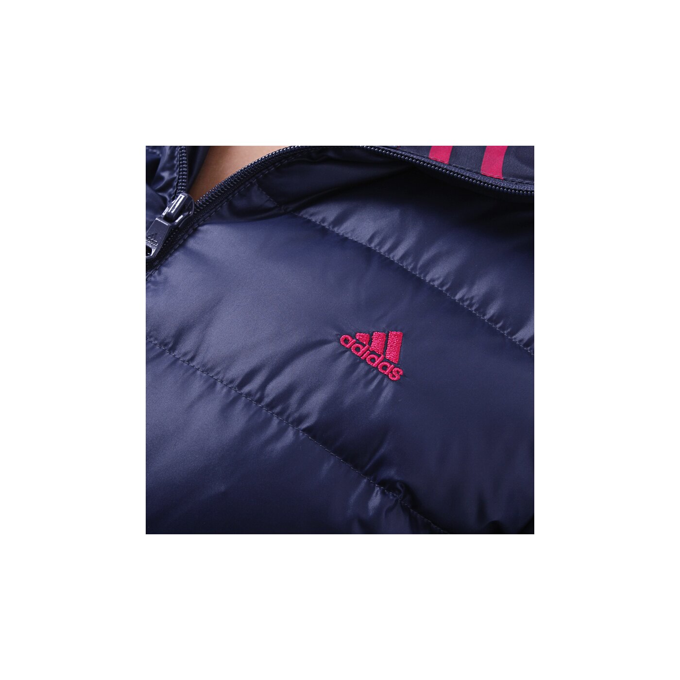 Kurtka zimowa damska ADIDAS KURTKA J D COLOR MULTI w52855 kolor granatowy