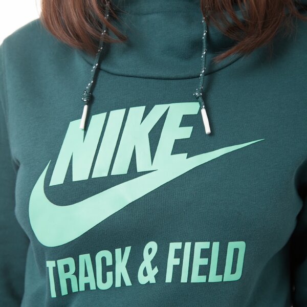 Bluza damska NIKE BLUZA RU FLY PO FUNNEL HOODY 646521374 kolor zielony
