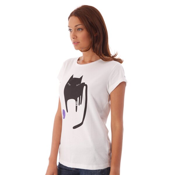 Koszulka damska ADIDAS T-SHIRT CARTOON TEE g83599 kolor biały