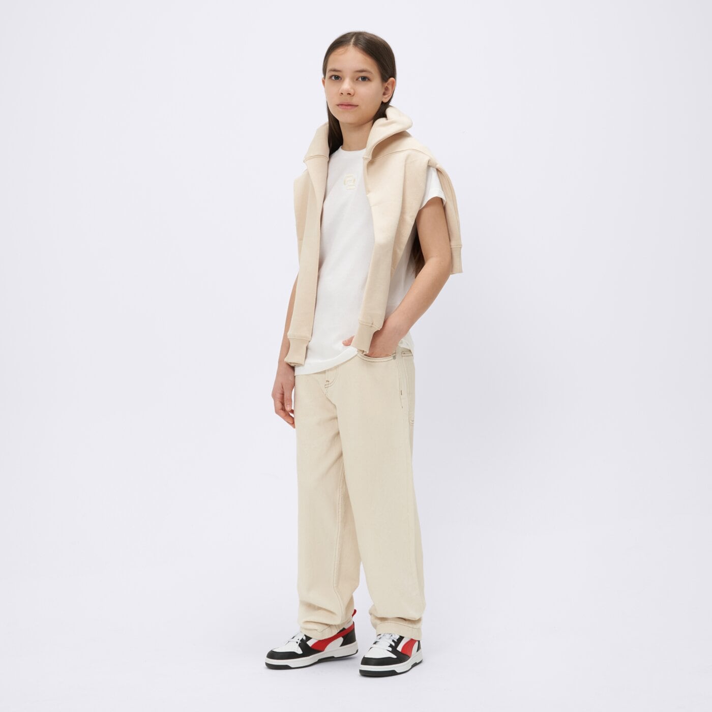 Koszulka dziecięca FILA T-SHIRT SASKIA ss24spg100100 kolor biały