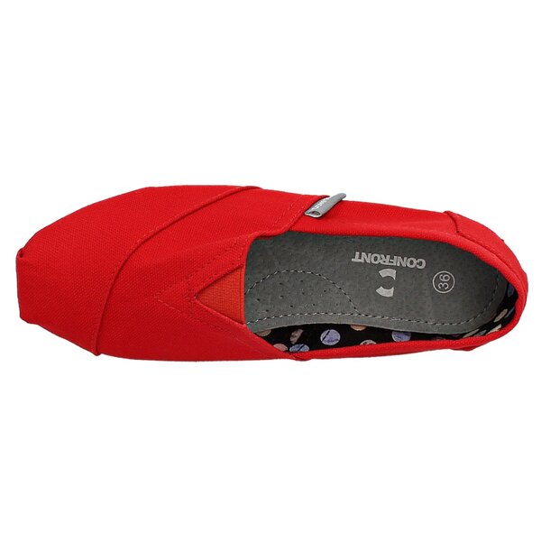 Buty sportowe damskie CONFRONT LOAFERS RED  cfw114003 kolor czerwony