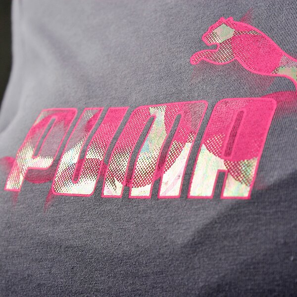 Koszulka damska PUMA T-SHIRT LARGE LOGO TEE 81904904 kolor szary