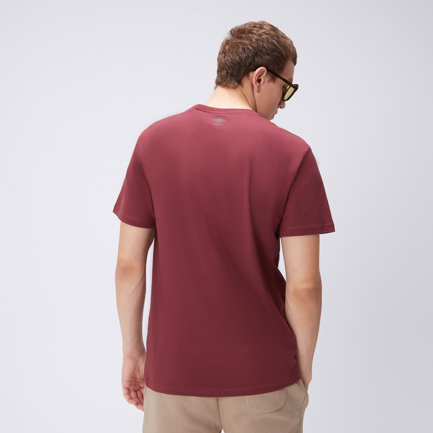 Koszulka męska UMBRO T-SHIRT UMBRO MARLON ul325tsm90007 kolor bordowy