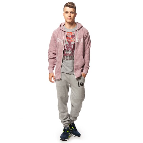 Bluza męska REEBOK BLUZA EL LOGO FULL ZIP ab0184 kolor czerwony