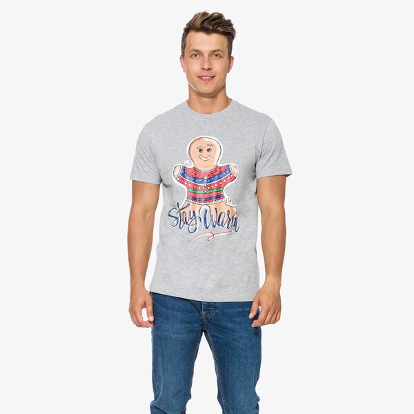 Koszulka męska FEEWEAR T-SHIRT SS COOKIE fw37tsm46001 kolor szary