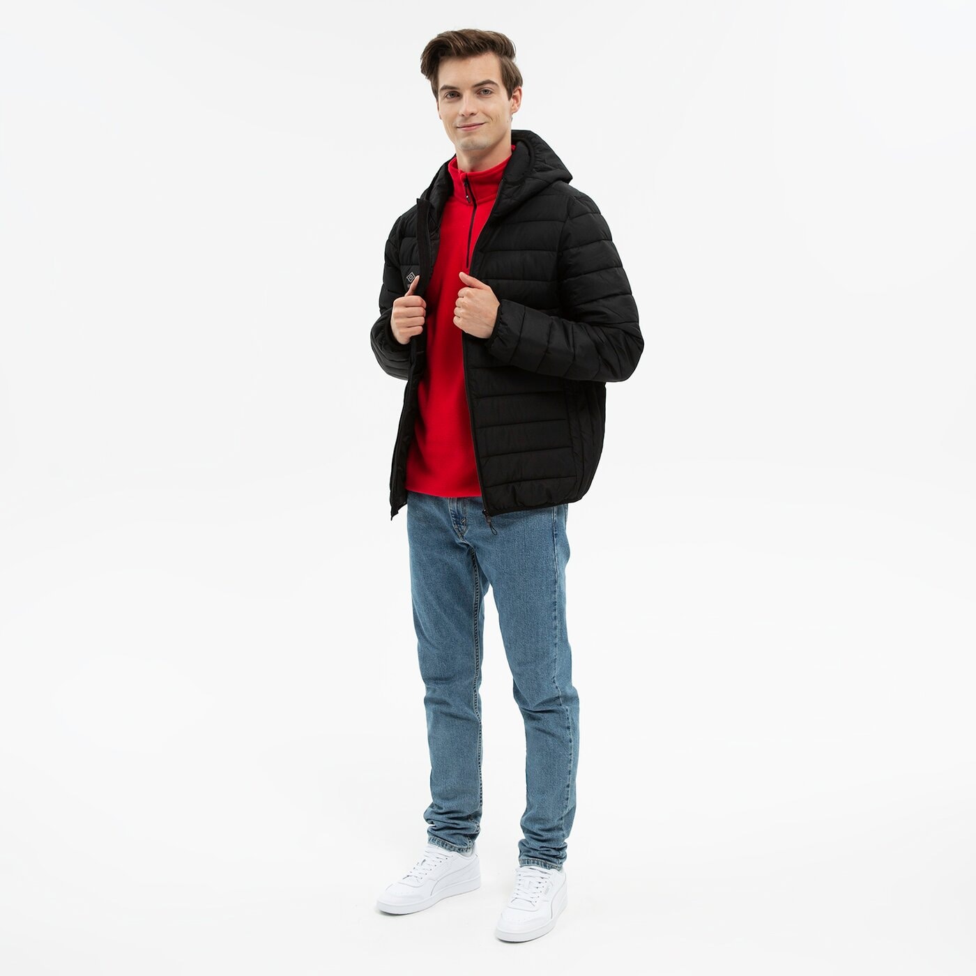 Kurtka zimowa męska UMBRO KURTKA ZIMOWA UMBRO ZELSTON ul322kum90001 kolor czarny