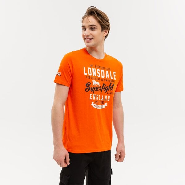 Koszulka męska LONSDALE T-SHIRT TOBERMORY 1132776503 kolor pomarańczowy