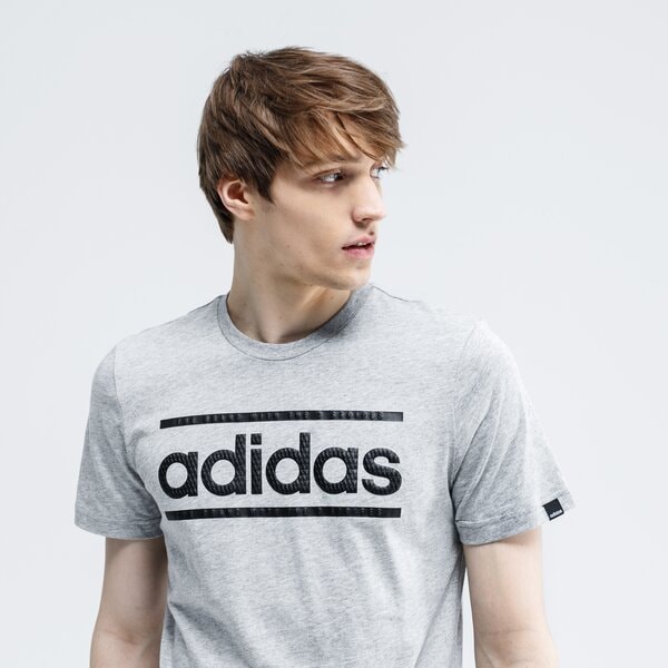 Koszulka męska ADIDAS T-SHIRT M LOGO LN T fm6255 kolor szary