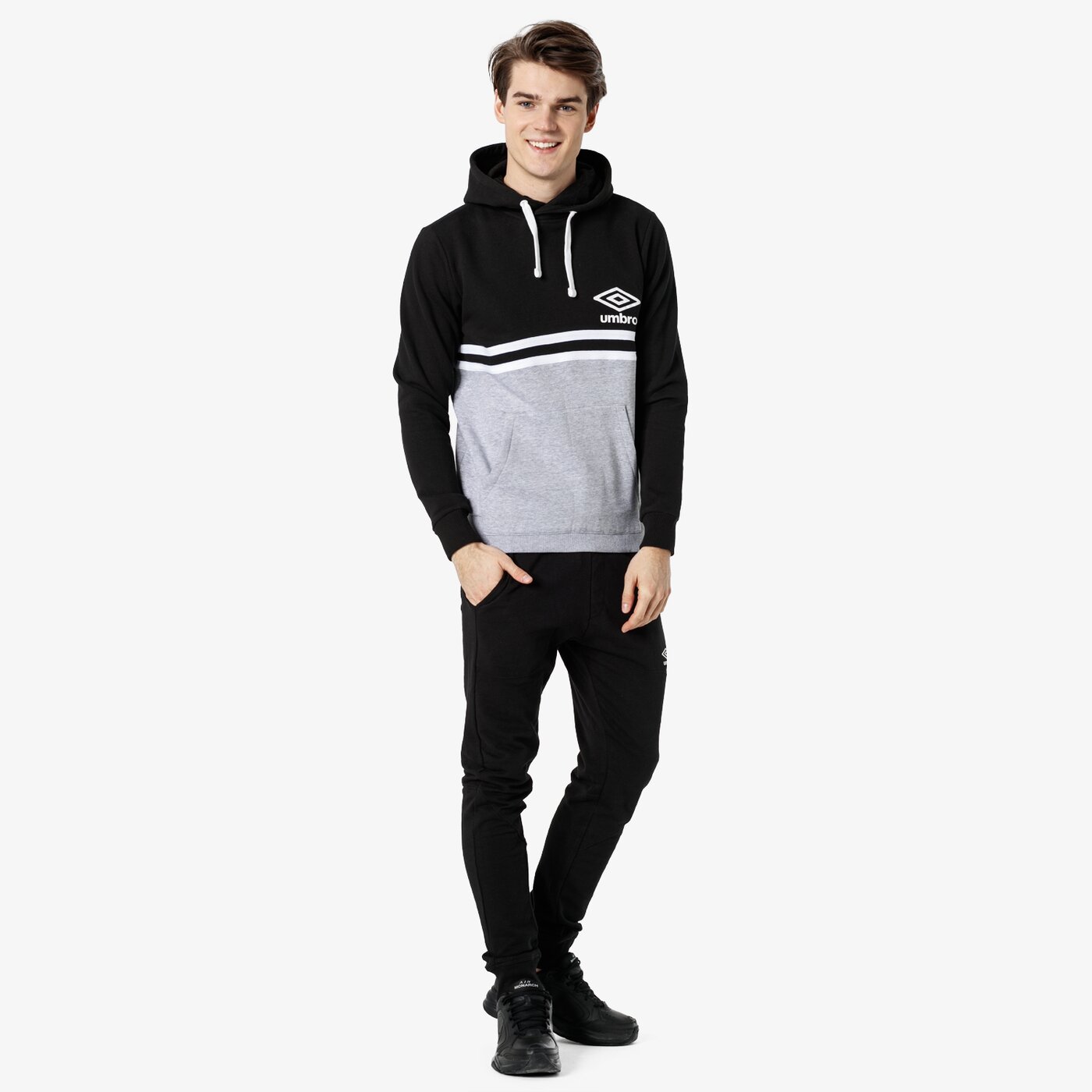 Bluza męska UMBRO BLUZA BLOCK COLOUR OH 65622u-hf7 kolor czarny