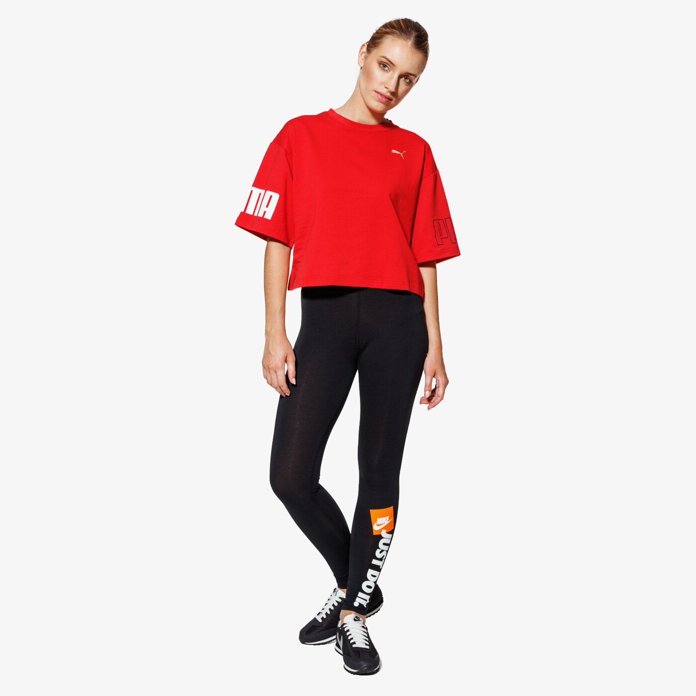 Koszulka damska PUMA T-SHIRT SS MODERN SPORT 85201712 kolor czerwony