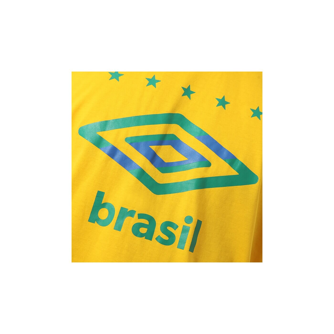 Koszulka męska UMBRO T-SHIRT 2014 TEE BRASIL FLAG LOGO 62342u3ao kolor żółty