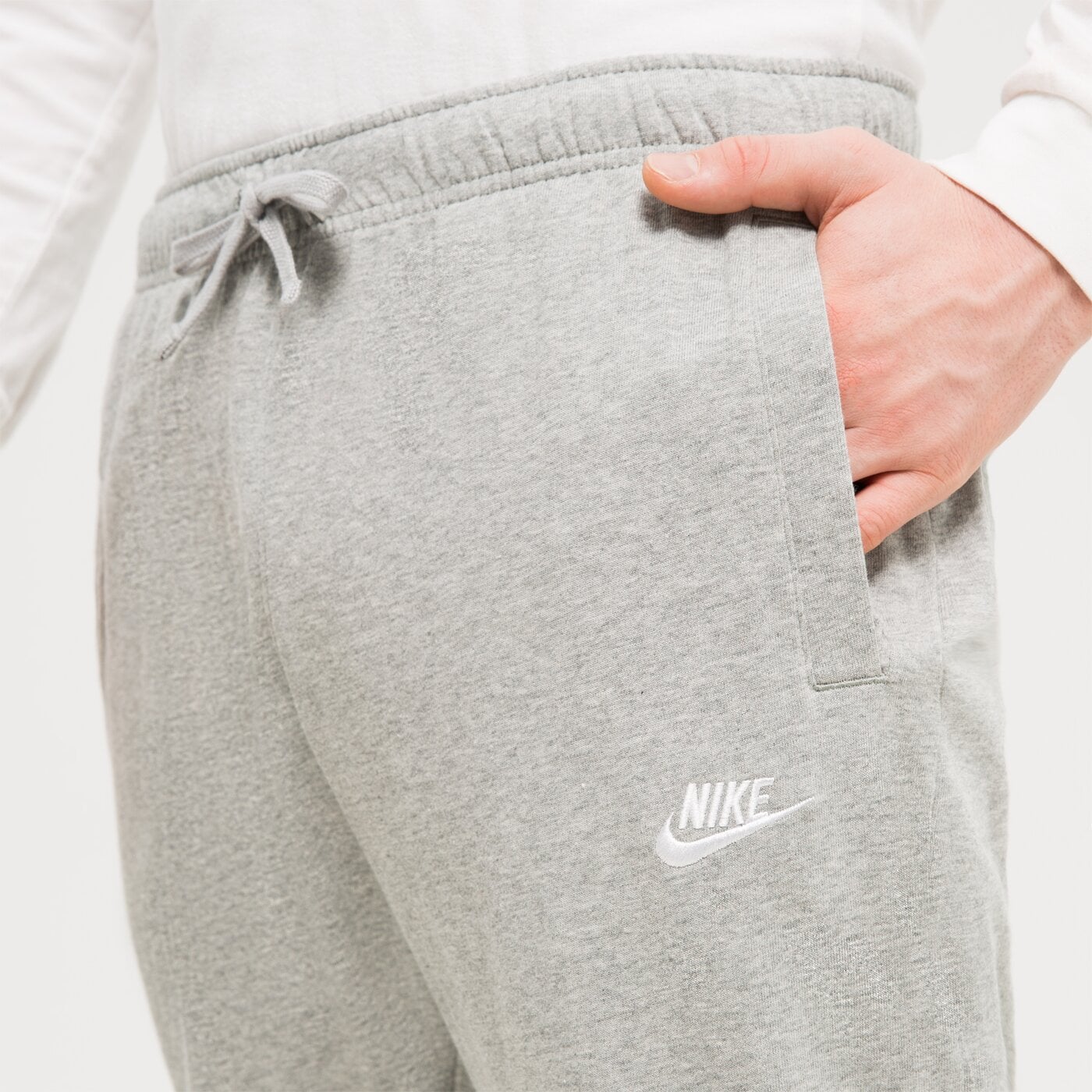 Spodnie dresowe męskie NIKE SPODNIE SPORTSWEAR CLUB bv2762-063 kolor szary