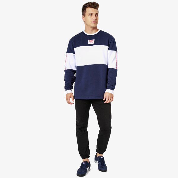 Bluza męska PUMA BLUZA REBEL BLOCK CREW FL 85239906 kolor granatowy