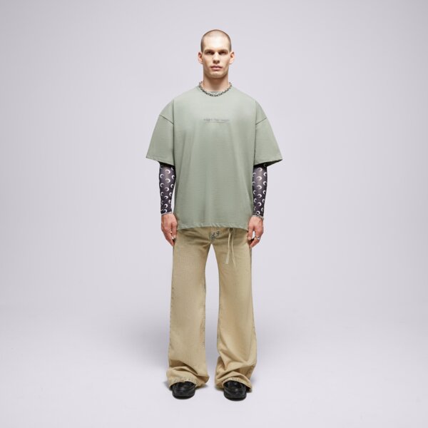 S.NOW JOB SIZEER T SHIRT “BLANK PAGE”-OLIVE si123tsu50003 kolor zielony