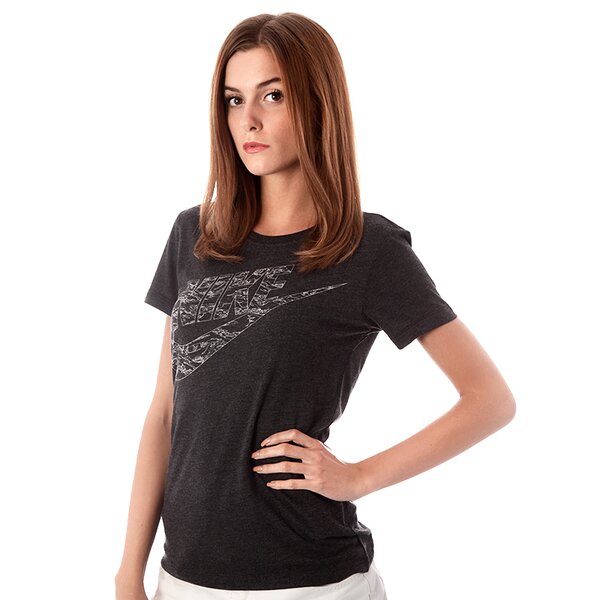 Koszulka damska NIKE T-SHIRT RU EXPLODED FUTURA CAMO SS TEE 547524011 kolor szary
