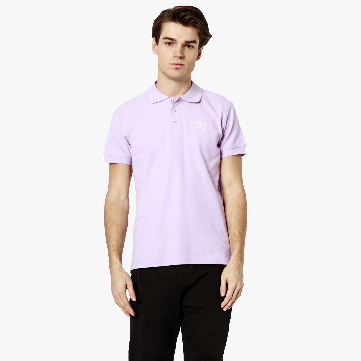 Koszulka polo męska UMBRO POLO VENLO ul19pom04006 kolor fioletowy