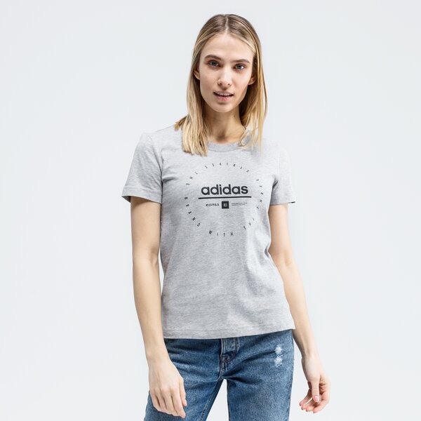 Koszulka damska ADIDAS T-SHIRT W ADI CLOCK T fm6151 kolor szary