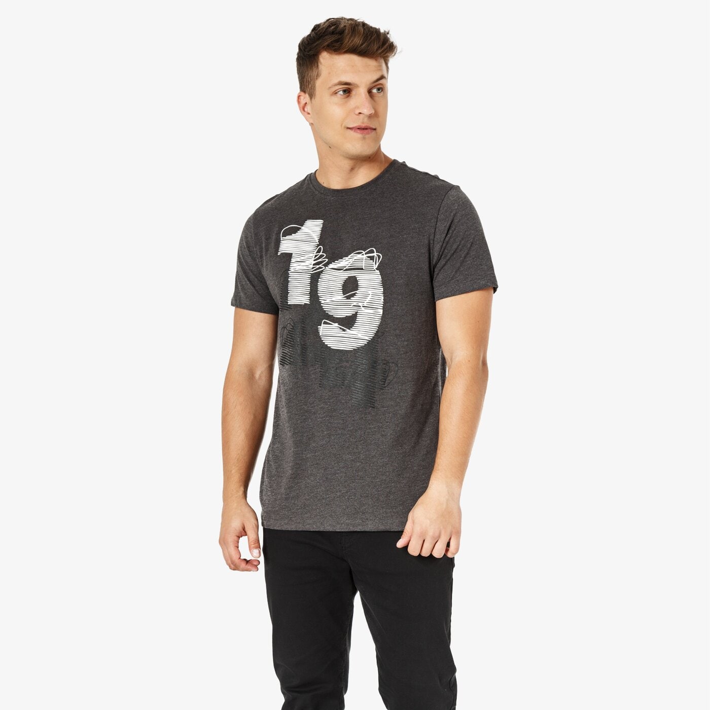 Koszulka męska UMBRO T-SHIRT SS MIGHTY ul38tsm49001 kolor szary