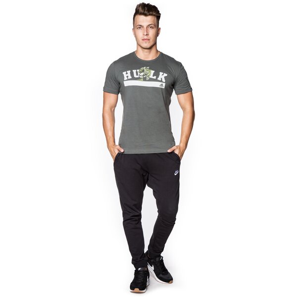 Koszulka męska ADIDAS T-SHIRT HULK ay7190 kolor szary