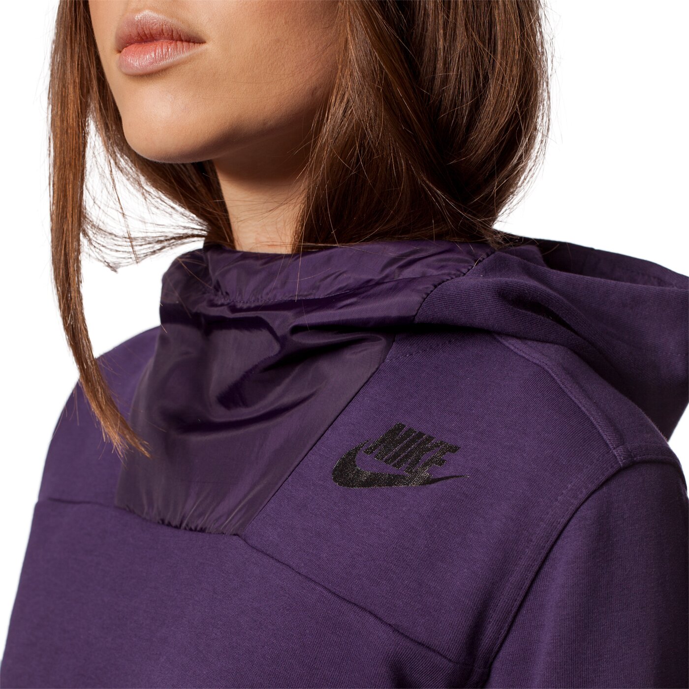 Bluza damska NIKE BLUZA AV15 HOODIE 804018524 kolor fioletowy