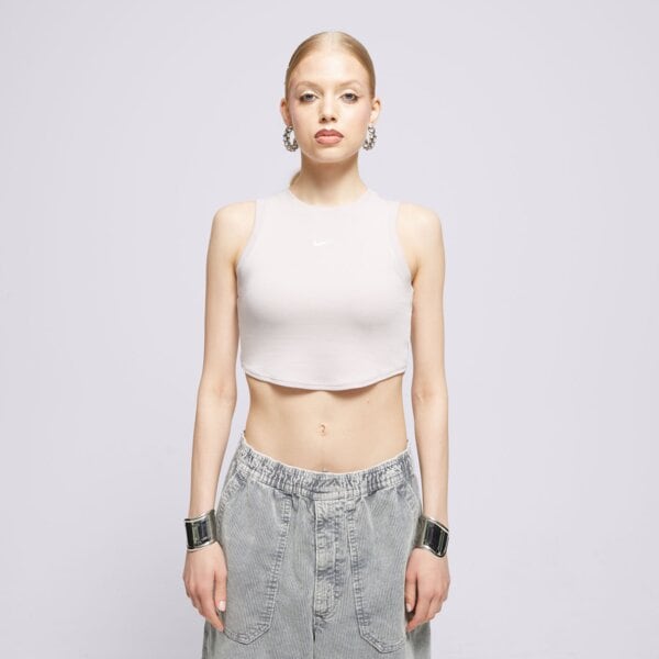 Koszulka damska NIKE T-SHIRT W NSW ESSNTL RIB CRP TANK fb8279-019 kolor różowy