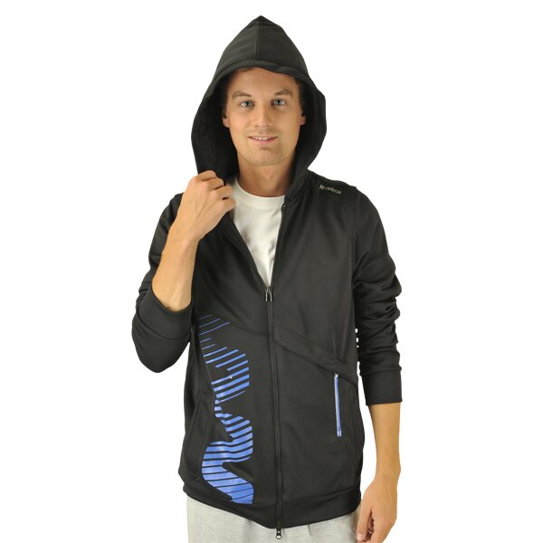 Bluza męska REEBOK BLUZA TD-ZIGHDY   BLACK BUFF BLUE o43539 kolor czarny