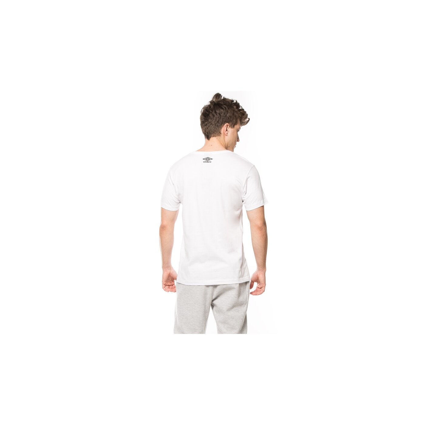 Koszulka męska UMBRO T-SHIRT PALLA M ul16tsm81001 kolor biały