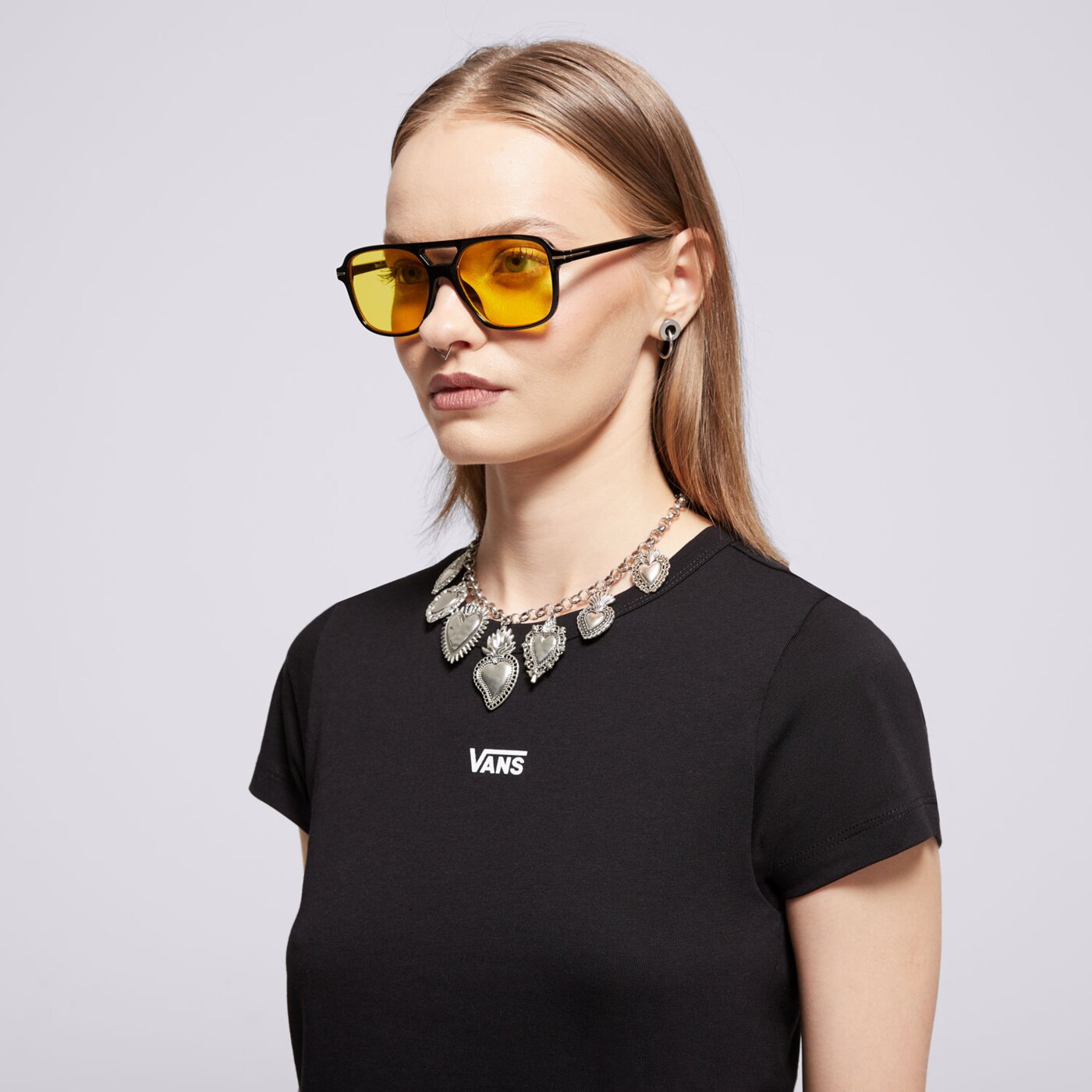 Koszulka damska VANS T-SHIRT BASIC MINI SS vn000jdqblk kolor czarny