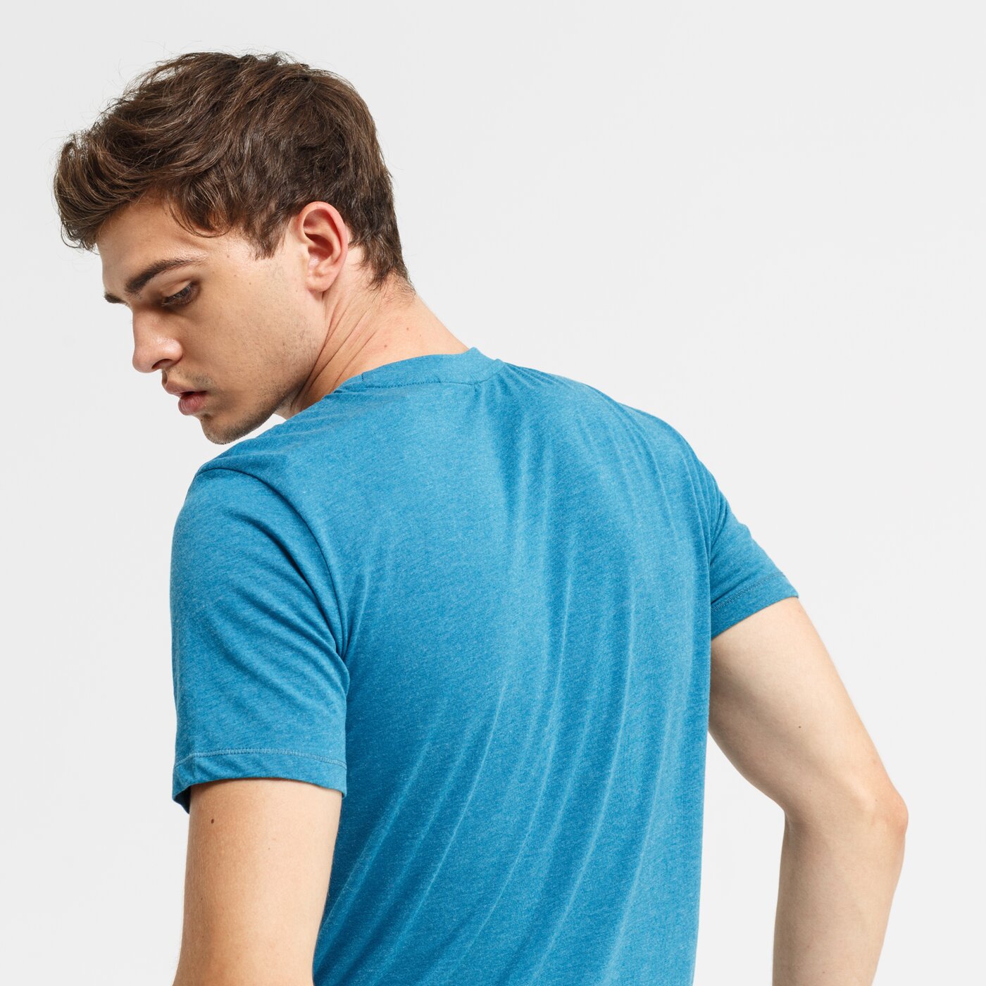 Koszulka męska UMBRO T-SHIRT SS FW SMALL LOGO COTTON 65353u-hja kolor niebieski