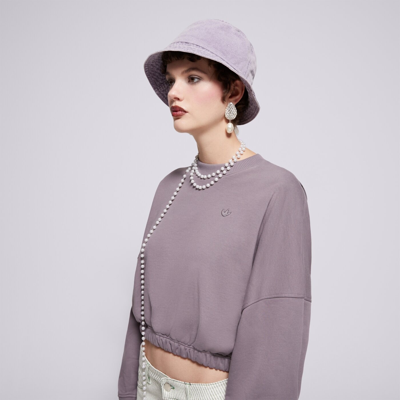 Bluza damska ADIDAS BLUZA P ESS SWEATER iy9709 kolor szary