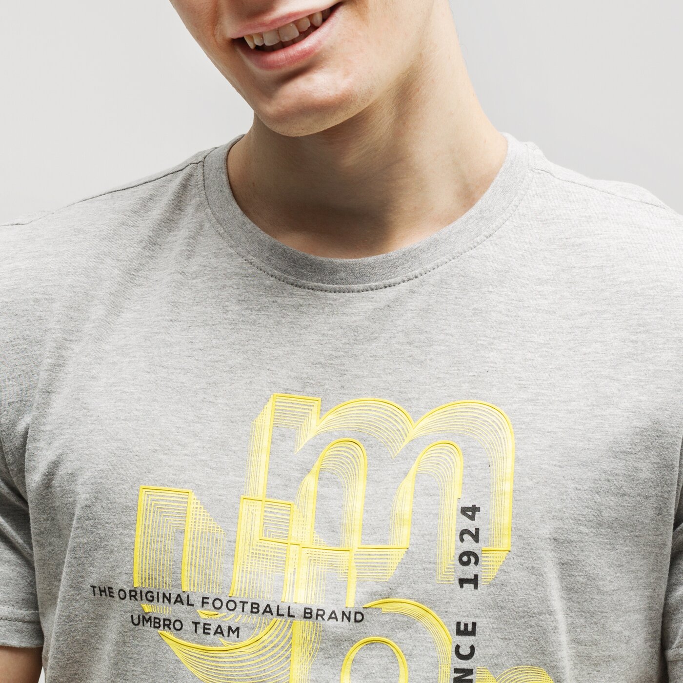 Koszulka męska UMBRO T-SHIRT SESH ul120tsm29002 kolor szary