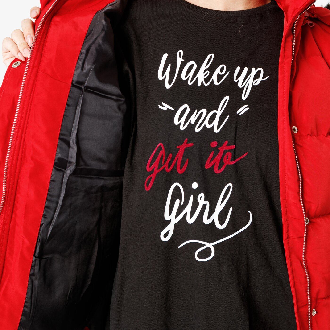 Kurtka zimowa damska UMBRO KURTKA SPINEL ul38kud07001 kolor czerwony