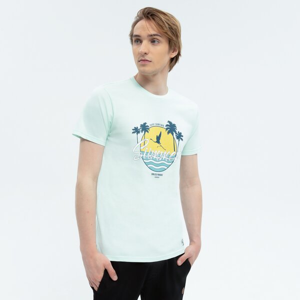 Koszulka męska UP8 T-SHIRT MOORE up122tsm44002 kolor niebieski