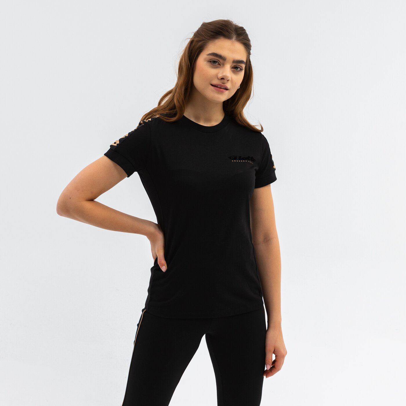 Koszulka damska LOTTO T-SHIRT ATHLETICA CLASSIC W IV JS 216879-1cl kolor czarny