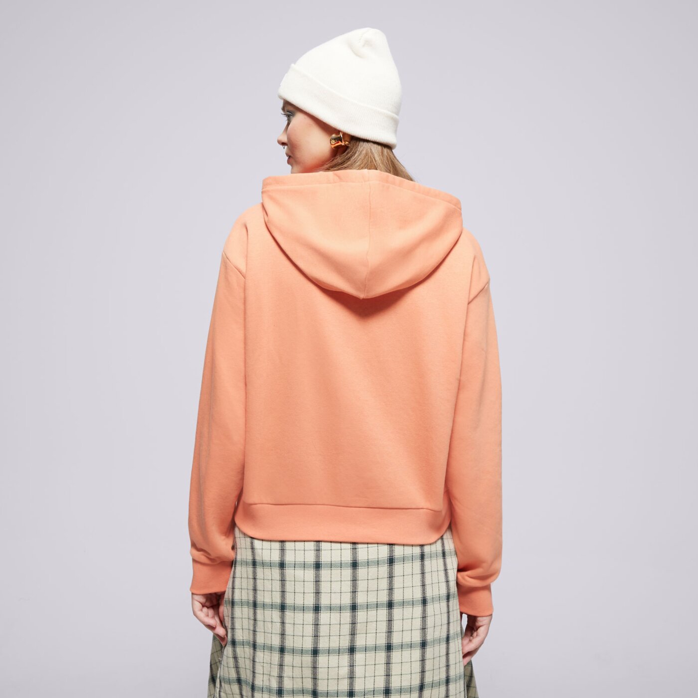 Bluza damska VANS BLUZA Z KAPTUREM W ESSENTIAL FT RLX PO vn000jf6vvl kolor pomarańczowy