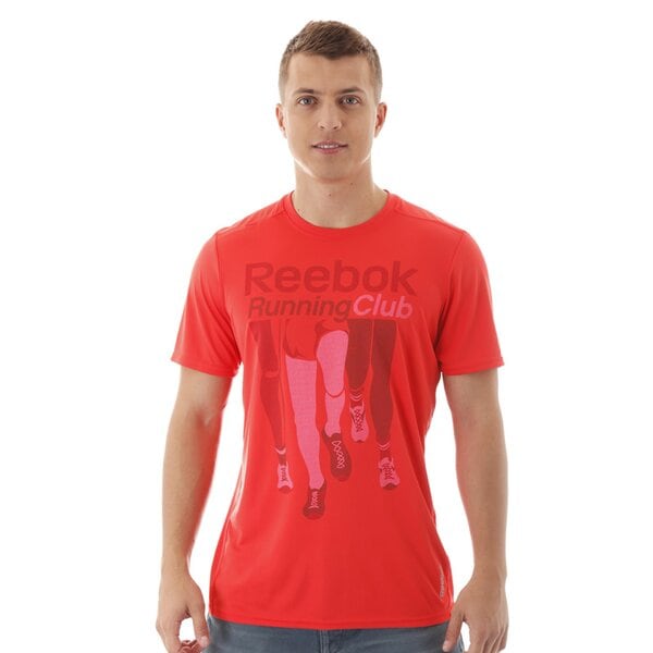 Koszulka męska REEBOK T-SHIRT RE SS TEE RC z82915 kolor czerwony