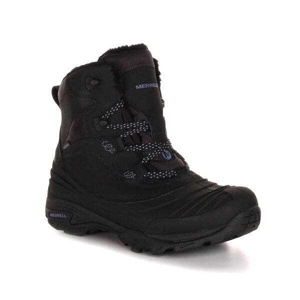 Buty outdoor damskie MERRELL SNOWBOUND MID WP j55624 kolor czarny
