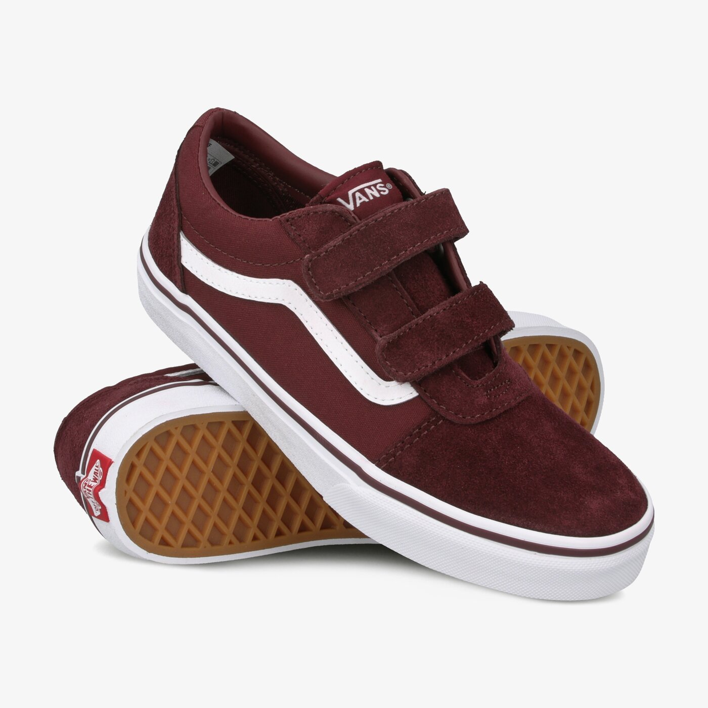 Buty dziecięce VANS YT WARD V vn0a4budu1a1 kolor bordowy