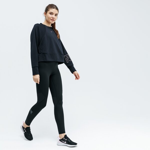 Bluza damska NIKE BLUZA W NK DRY FLC GET FIT CRW NK GX bv5059-010 kolor czarny