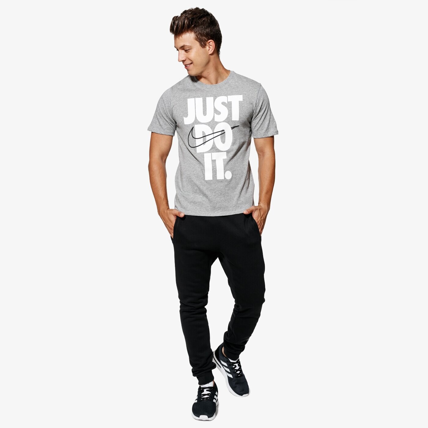 Koszulka męska NIKE T-SHIRT SS M NSW HYBRID 2 928344-063 kolor szary