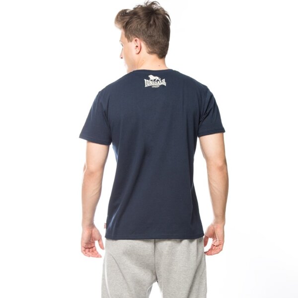 Koszulka męska LONSDALE T-SHIRT LOGO 1190833008 kolor granatowy