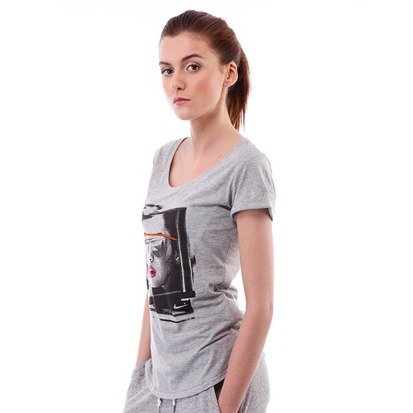 Koszulka damska NIKE T-SHIRT NIKE VACATION SCOOP SS TEE 534212063 kolor szary