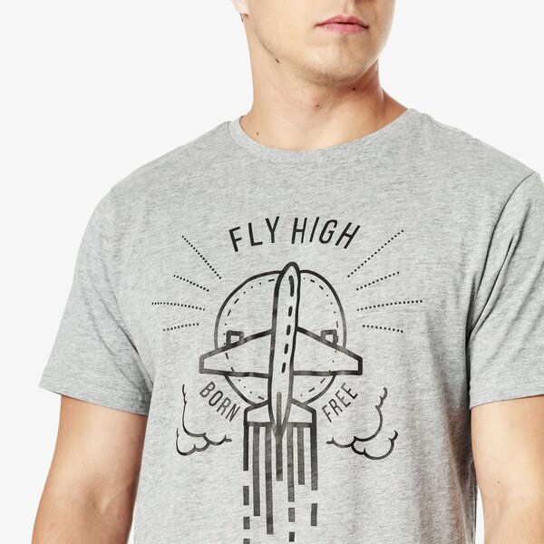 Koszulka męska LOTTO T-SHIRT SS FLYHIGH lo38tsm36001 kolor szary