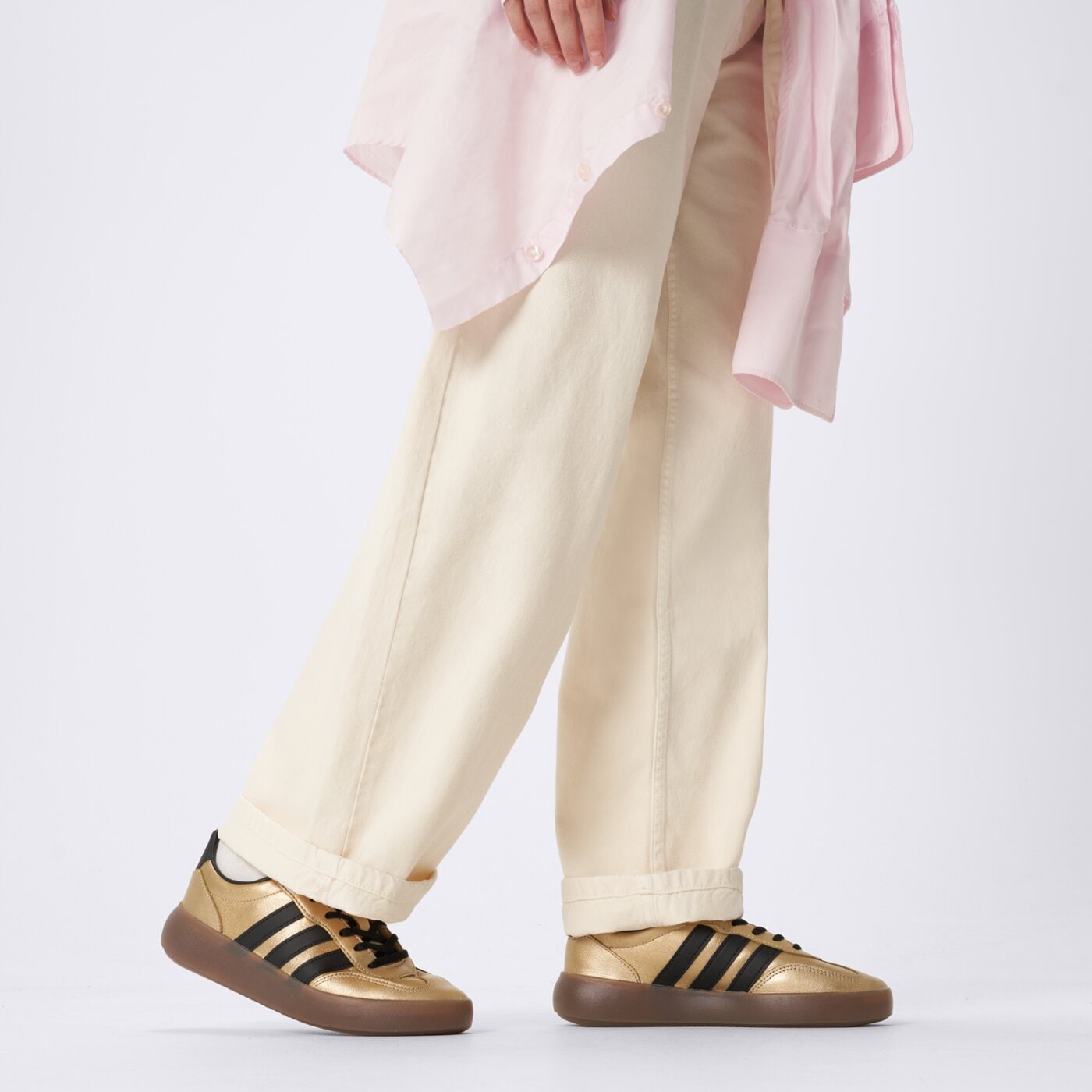 Buty sportowe damskie ADIDAS BARREDA DECODE LUX jr1218 kolor złoty