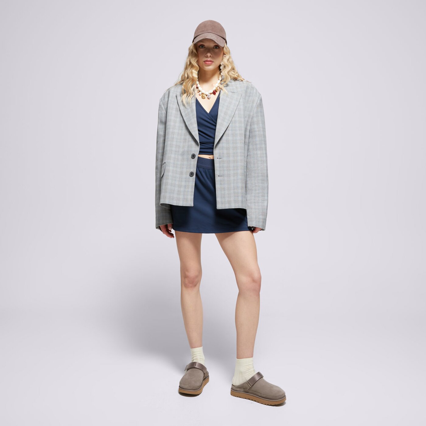 Sukienka damska ELLESSE SPÓDNICZKA HEDERA SKIRT NAVY sgz22012429 kolor granatowy